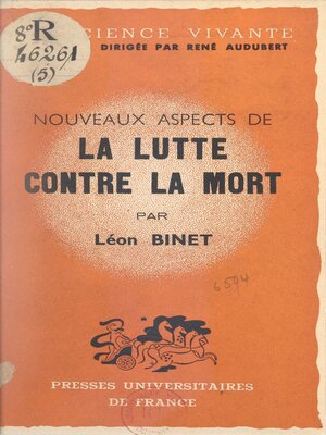 cover image of Nouveaux aspects de la lutte contre la mort